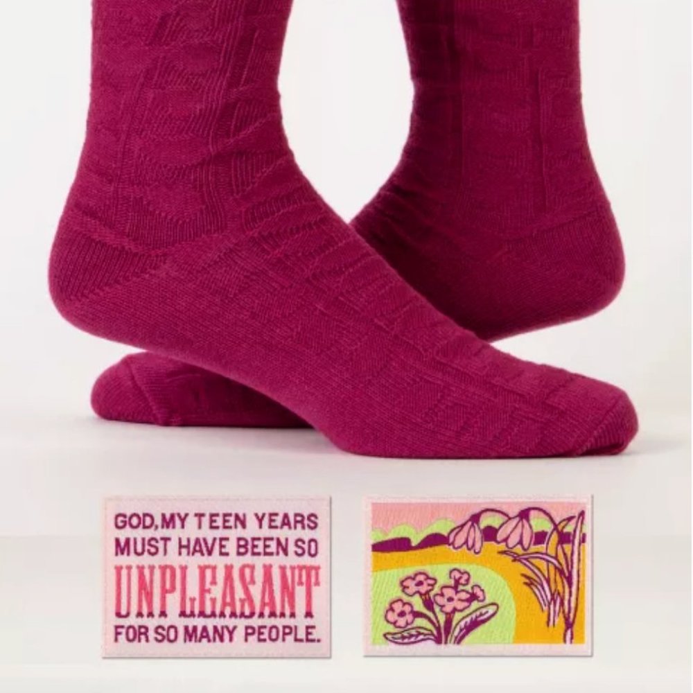 Blue Q Funny Socks. Unisex Sizing, Organic Cotton.